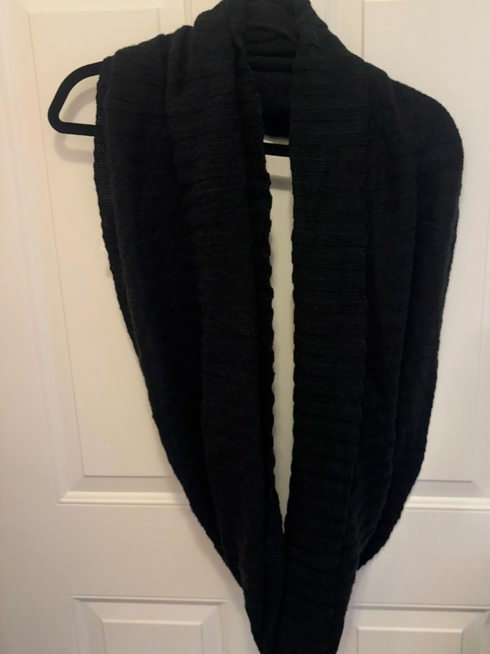 New Black Knit Infinity Scarf - Women Accessories